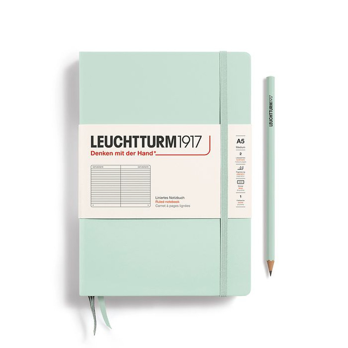 Leuchtturm 1917 Mint Green Ruled